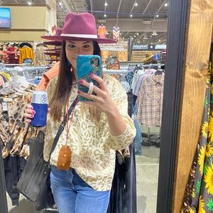 Metallic Leopard Sweater